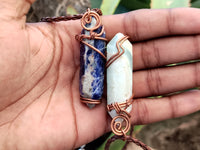 Hand Made Copper Wire Wrapped Pendants x 6 From Southern Africa