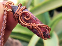 Hand Made Copper Wire Wrapped Pendants x 6 From Southern Africa