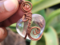 Hand Made Copper Wire Wrapped Pendants x 6 From Southern Africa