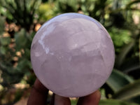 Polished Lavender Rose Quartz Spheres x 3 From Ambatondrazaka, Madagascar