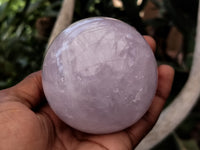 Polished Lavender Rose Quartz Spheres x 3 From Ambatondrazaka, Madagascar