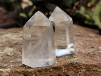 Polished Clear Quartz Crystals x 20 From Madagascar