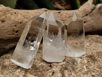 Polished Clear Quartz Crystals x 20 From Madagascar