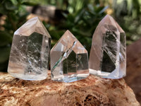 Polished Clear Quartz Crystals x 20 From Madagascar