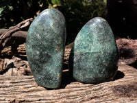 Polished Fuchsite Standing Free Forms x 2 From Madagascar