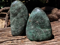 Polished Fuchsite Standing Free Forms x 2 From Madagascar