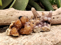 Natural Ametrine Spirit Quartz Clusters x 4 From Boekenhouthoek, South Africa