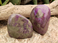 Polished Stichtite Standing Free Forms x 4 From Barberton, South Africa