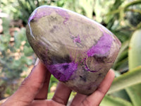 Polished Stichtite Standing Free Forms x 4 From Barberton, South Africa