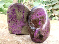 Polished Stichtite Standing Free Forms x 4 From Barberton, South Africa