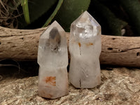 Polished Sceptre Quartz Crystals x 4 From Madagascar