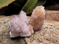 Natural Amethyst and Ametrine Spirit Quartz Clusters x 25 From South Africa