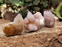 Natural Amethyst and Ametrine Spirit Quartz Clusters x 25 From South Africa