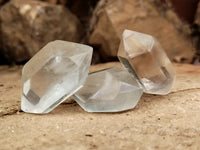 Polished Double Terminated Quartz Crystals x 35 From Madagascar