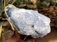 Natural Blue Lace Agate Geodes x 6 From Nsanje, Malawi