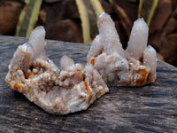 Natural Fairy Spirit Quartz Clusters x 5 From Boekenhouthoek, South Africa