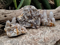 Natural Fairy Spirit Quartz Clusters x 5 From Boekenhouthoek, South Africa