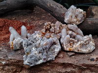 Natural Fairy Spirit Quartz Clusters x 5 From Boekenhouthoek, South Africa