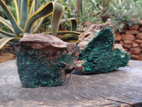 Natural Crystalline Malachite Specimens x 3 From Tenke Fungurume, Congo