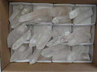 Natural Quartz Crystals x 24 From Madagascar