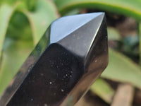 Polished Black Basalt Double Terminated Points x 4 From Antsirabe, Madagascar