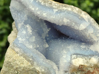 Natural Blue Lace Agate Geodes x 3 From Nsanje, Malawi