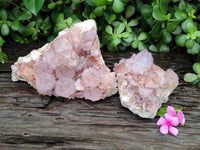 Natural Amethyst Spirit Quartz Clusters x 2 From Boekenhouthoek, South Africa