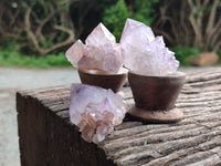 Natural Amethyst Spirit Quartz Clusters x 20 From Boekenhouthoek, South Africa