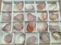 Natural Amethyst Spirit Quartz Clusters x 20 From Boekenhouthoek, South Africa