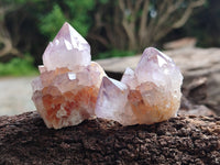 Natural Amethyst Spirit Quartz Clusters x 20 From Boekenhouthoek, South Africa