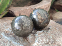 Polished Rare Pharaoh Stone Spheres x 6 From Zimbabwe