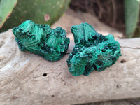 Natural Silky Malachite Specimens x 35 From Kasompe, Congo