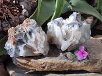 Natural Bladed Barite Specimen x 2 From Congo