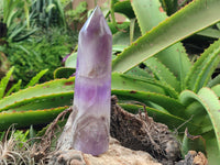 Polished Chevron Amethyst Points x 4 From Ankazobe, Madagascar