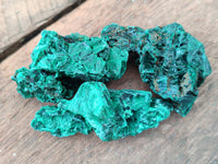 Natural Silky Malachite Specimens x 35 From Kasompe, Congo