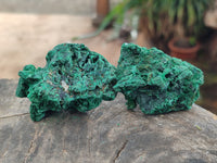 Natural Silky Malachite Specimens x 35 From Kasompe, Congo