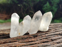 Natural Single White Quartz Crystals x 70 From Madagascar