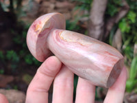 Polished Polychrome Jasper Mushrooms x 6 From Mahajanga, Madagascar