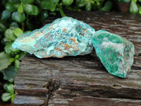 Natural Shattuckite with Chrysocolla and Malachite Cobbed Specimens x 16 From Kaokoveld, Namibia