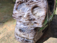 Hand Made Smokey Quartz Skull Carving x 1 From Madagascar