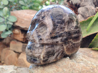 Hand Made Smokey Quartz Skull Carving x 1 From Madagascar