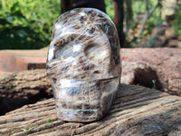 Hand Made Smokey Quartz Skull Carving x 1 From Madagascar