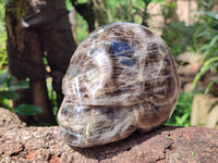 Hand Made Smokey Quartz Skull Carving x 1 From Madagascar