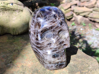 Hand Made Smokey Quartz Skull Carving x 1 From Madagascar