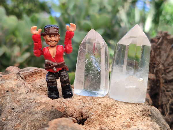 Polished Clear Quartz Crystals x 20 From Madagascar