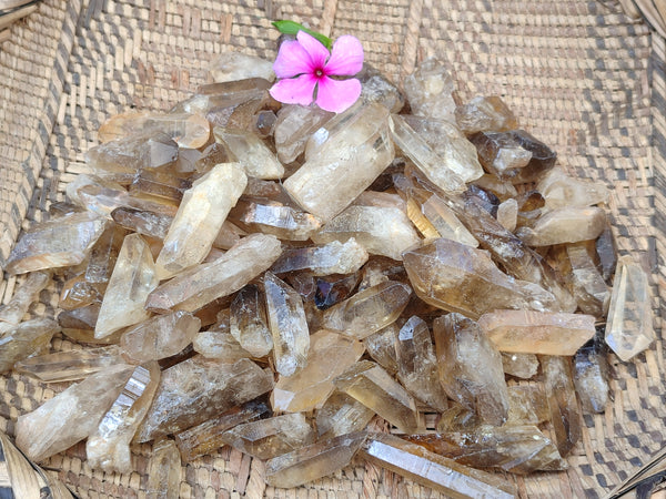 Natural Smokey Citrine Quartz Crystals x 2.01 Kg Lot From Zimbabwe