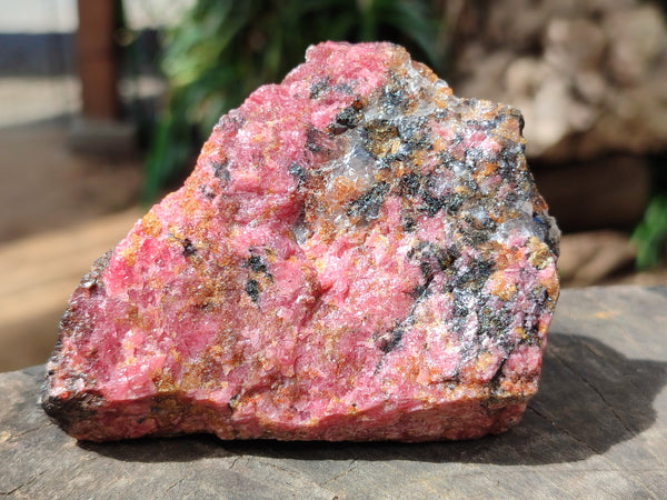 Natural Rhodonite Cobbed Specimens x 6 From Rhusinga, Zimbabwe