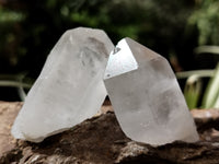 Natural Single White Quartz Crystals x 35 From Madagascar