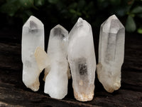 Natural Single White Quartz Crystals x 35 From Madagascar