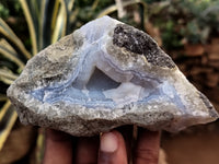 Natural Blue Lace Agate Geodes x 12 From Nsanje, Malawi